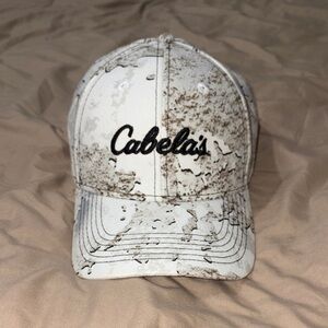 Cabela's White and Tan Cap